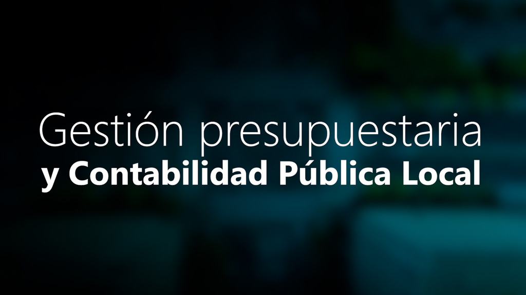 Curso de G. presupuestaria y contabilidad pública local